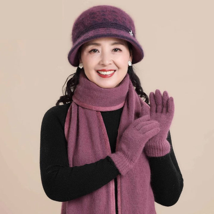 Knitted hat for women, warm winter accessory