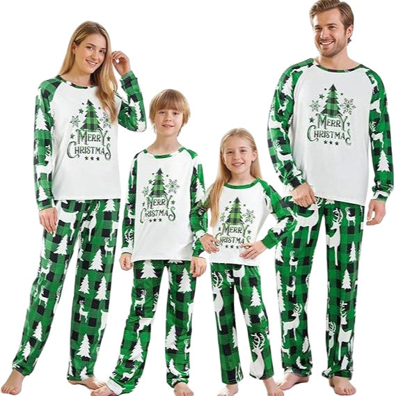 Family Pajama Set, Christmas Check Pattern