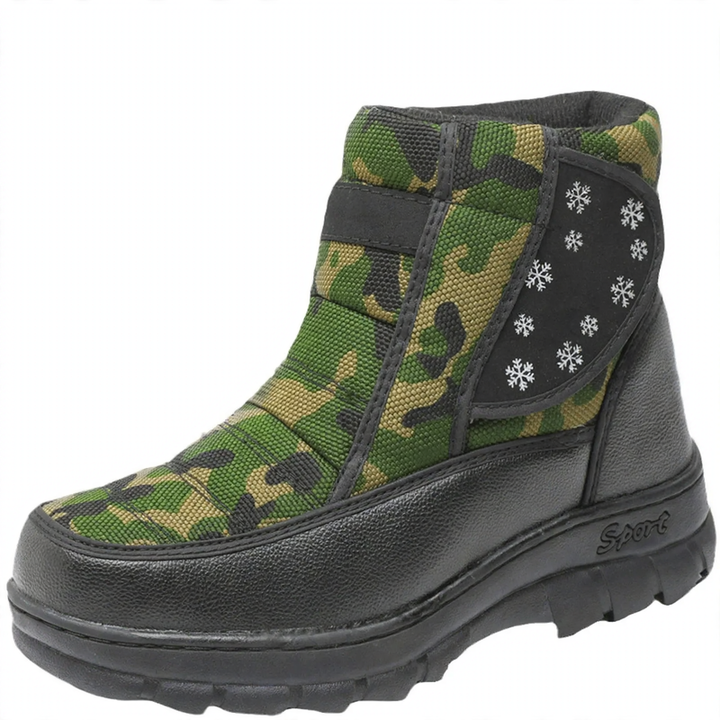 Insulated winter snow boots, water-repellent and non-slip