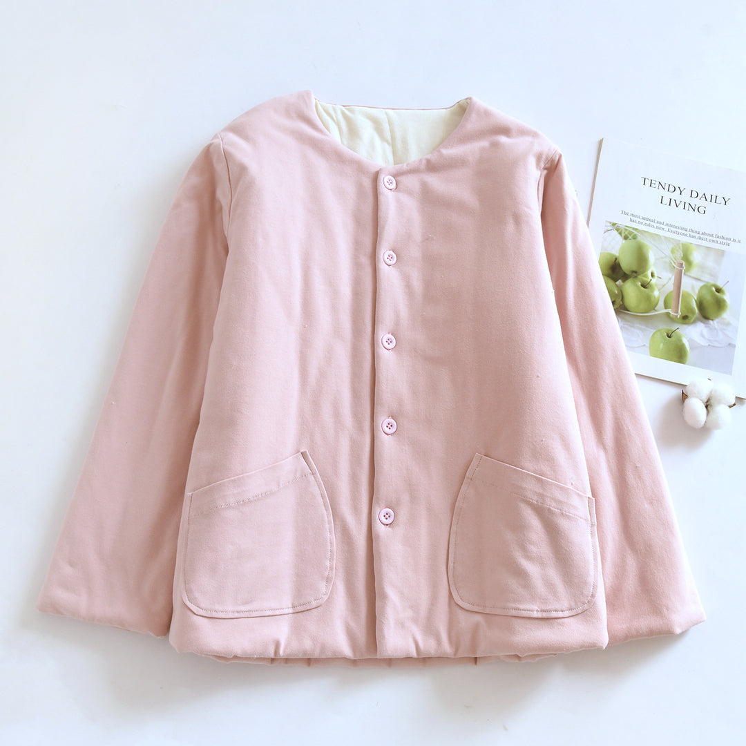Light women's quilted jacket with cotton filling