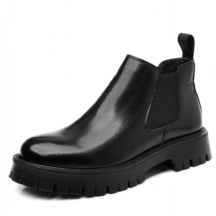 Men's Chelsea boots, ankle-high, slip-resistant, synthetic leather