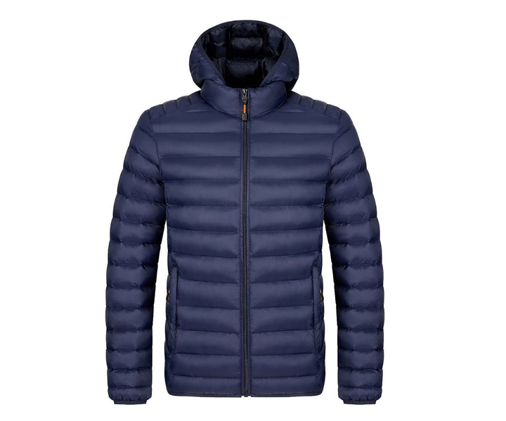 Men's winter jacket with removable sleeves
