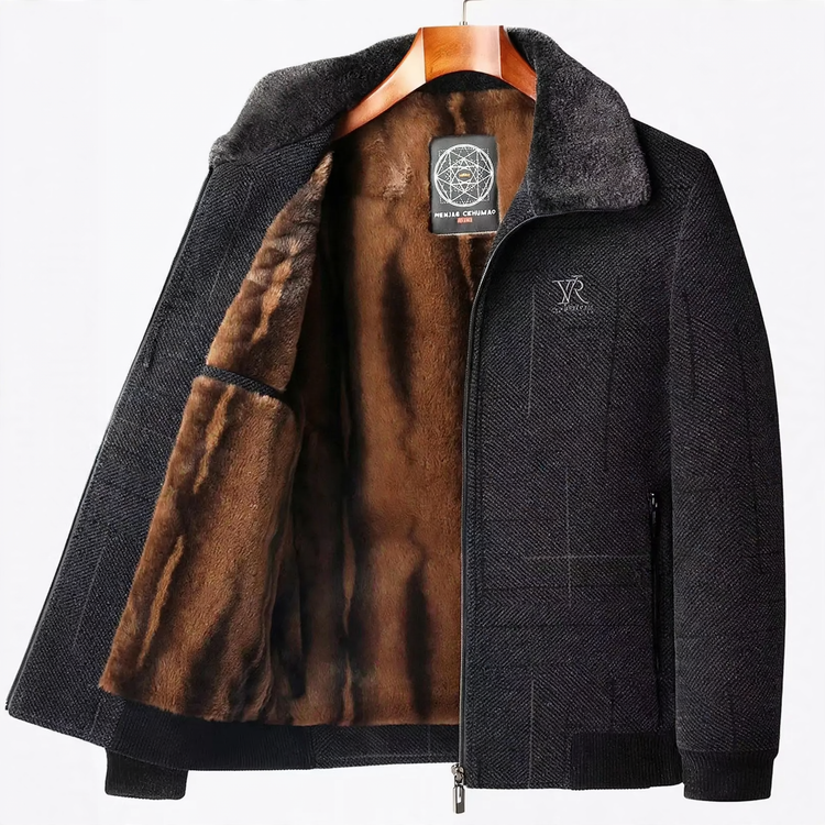 Men's Winter Jacket, Chenille, lined, for seniors