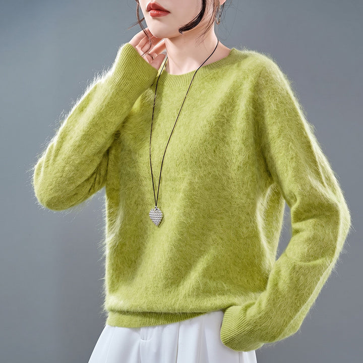 Ladies knit pullover made of soft wool-cashmere mix