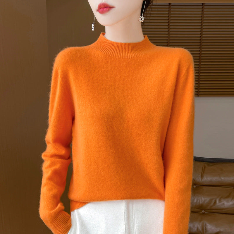 Women's wool sweater, seamless, 100% wool