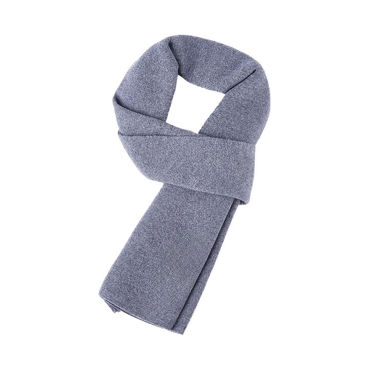 Men's wool scarf, checked, 180 cm