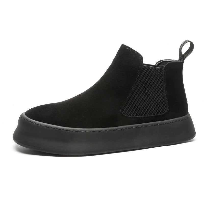 Men's Chelsea Boots, suede look, slip-on, 1203-J