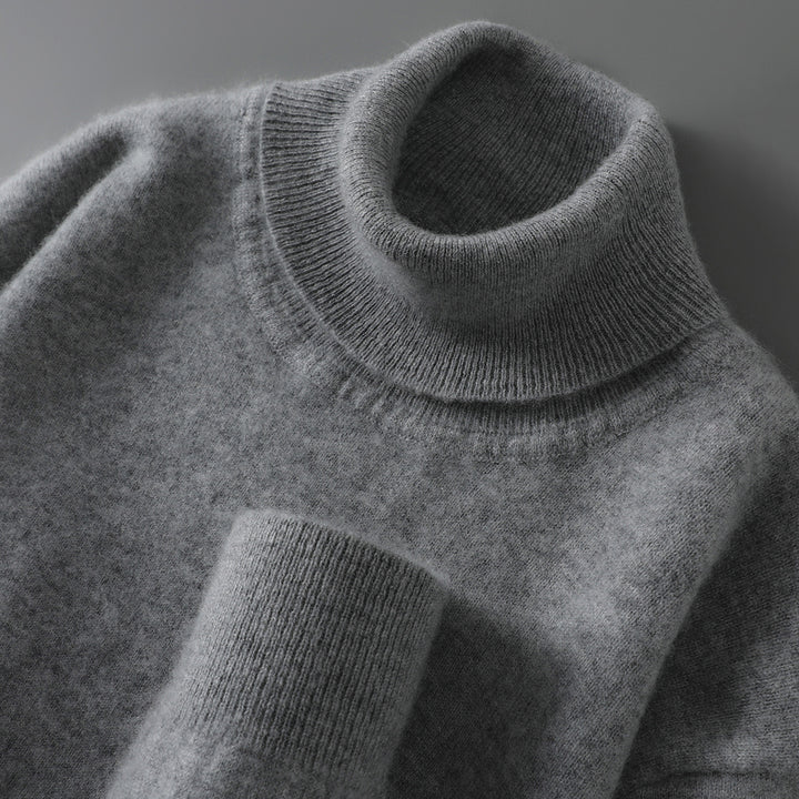 Men's Wool Sweater, 100% Wool, Stand Collar, Business Style