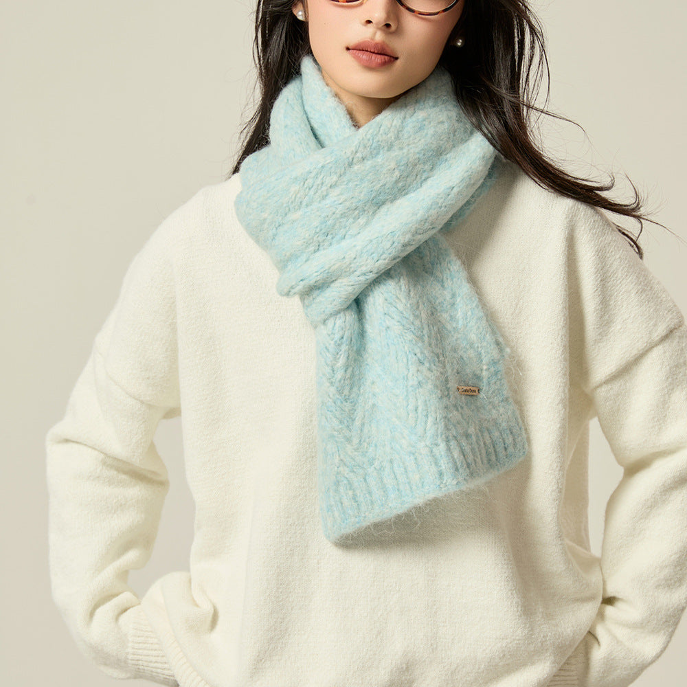 Women's scarf made of alpaca wool, 165x24cm