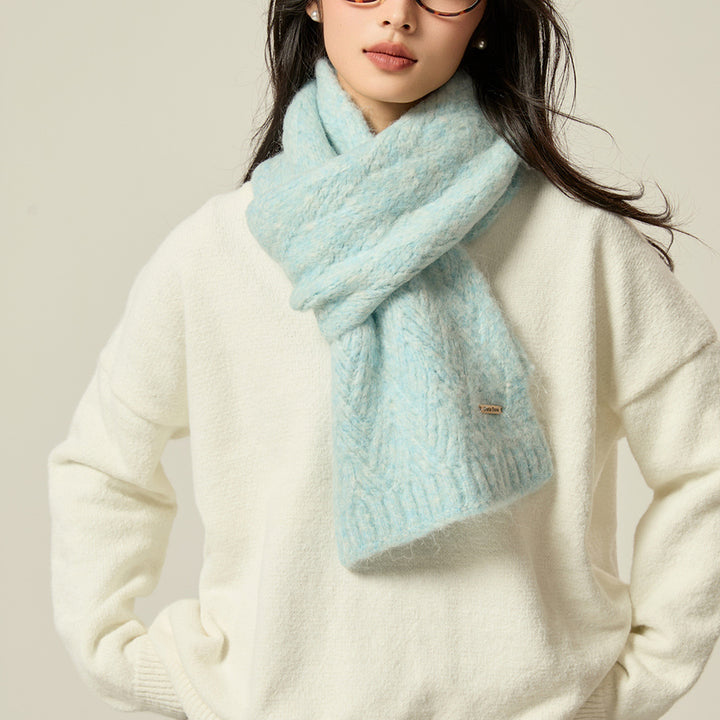 Women's scarf made of alpaca wool, 165x24cm
