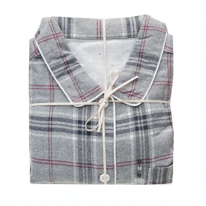 Flannel pajamas, brushed, for couples