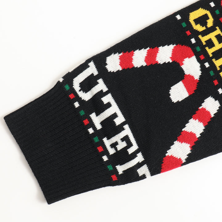 Festive Jacquard Knit Sweater