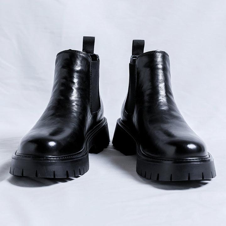 Men's Chelsea Boots 2116-R, flat, faux leather
