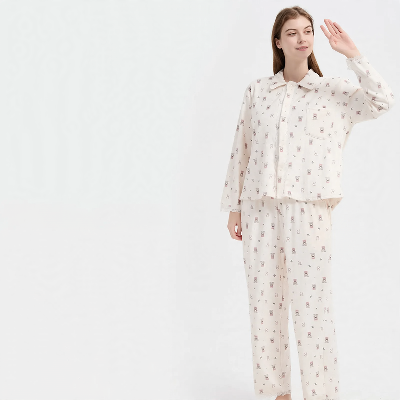 Warmer coral fleece pajama for women, plus sizes
