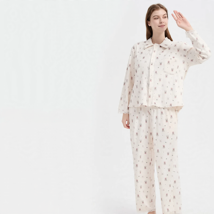Warmer coral fleece pajama for women, plus sizes