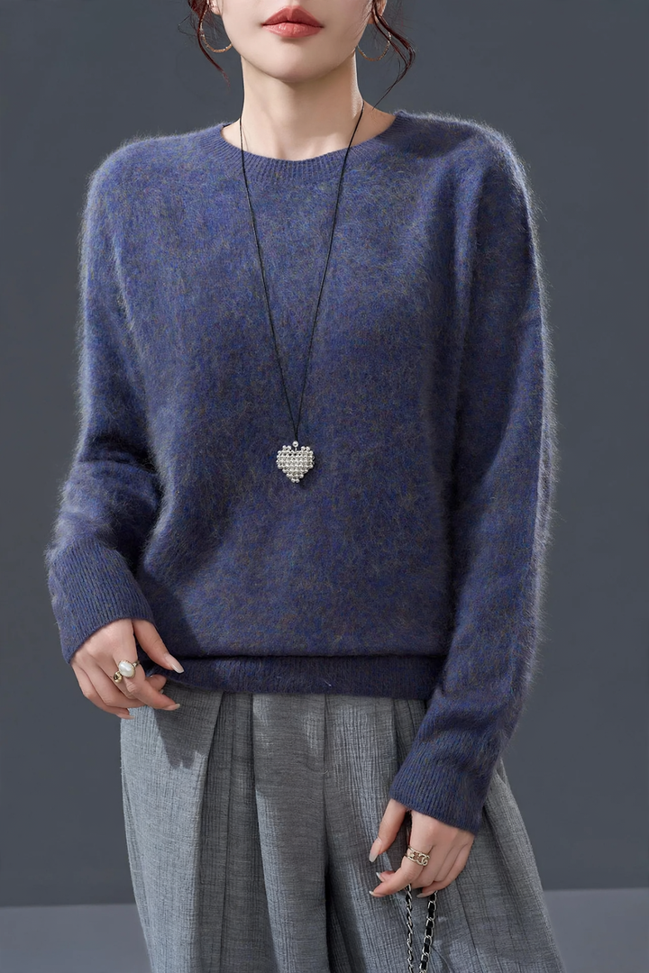Women's cashmere sweater, brushed