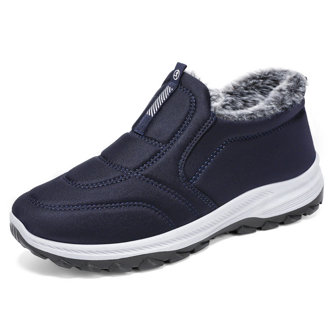 Padded men's winter boots, warm and comfortable