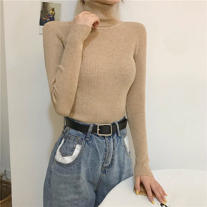 Women's Turtleneck Sweater, Knit, Fitted