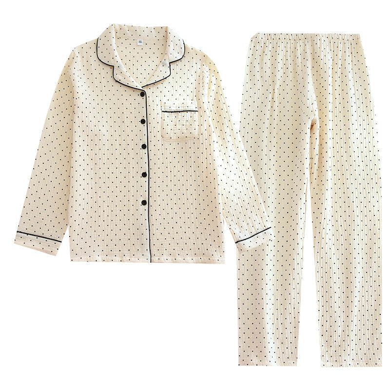 Women's pajamas made of double-layer cotton muslin