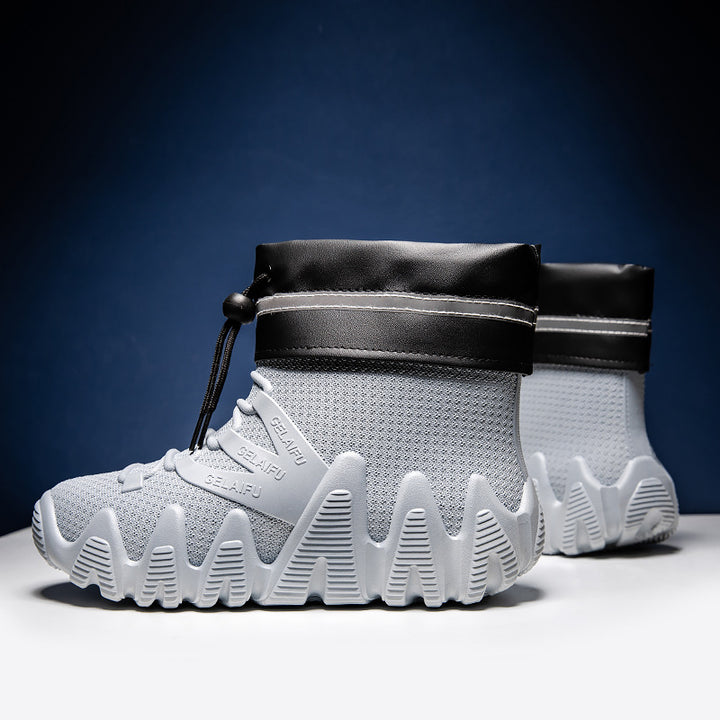 Waterproof men's boots, PVC, lined