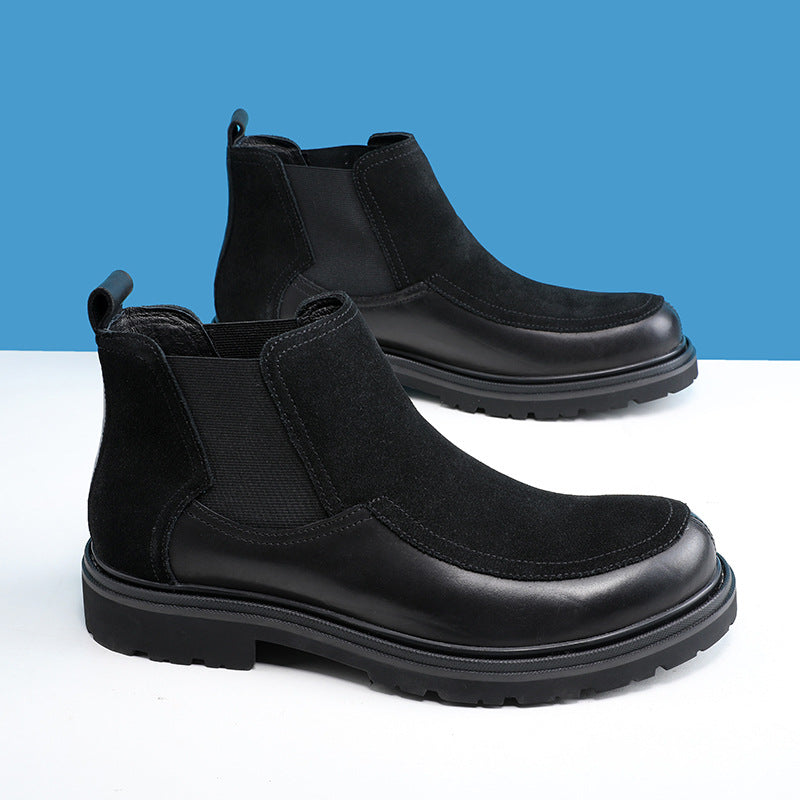Men's Chelsea boots, lined, classic design