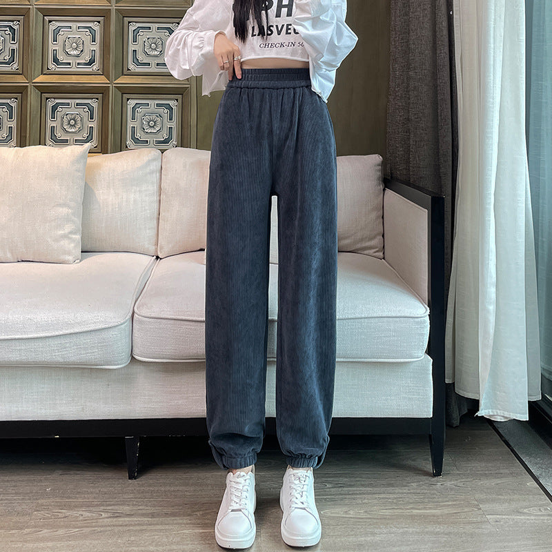 Ladies Cord Cargo Pants, casual fit