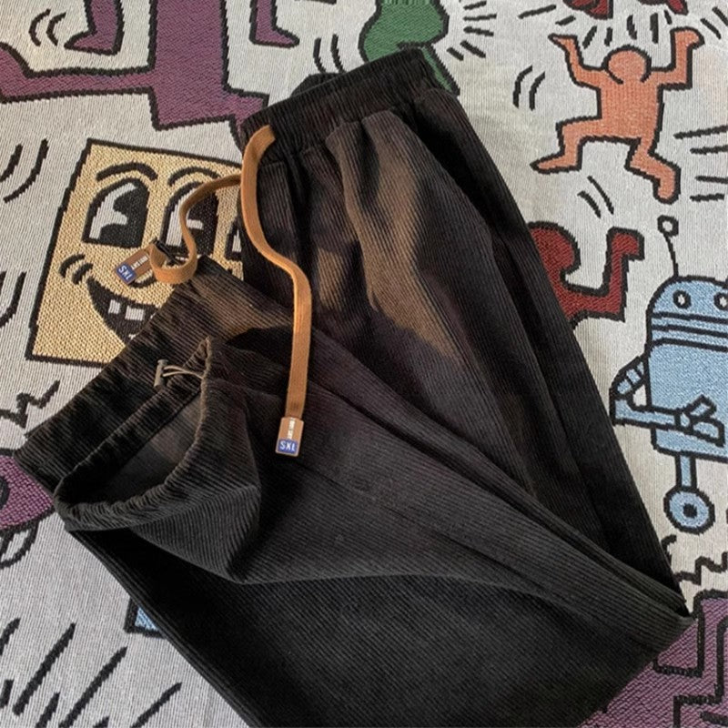 Kord casual pants with drawstring, lined
