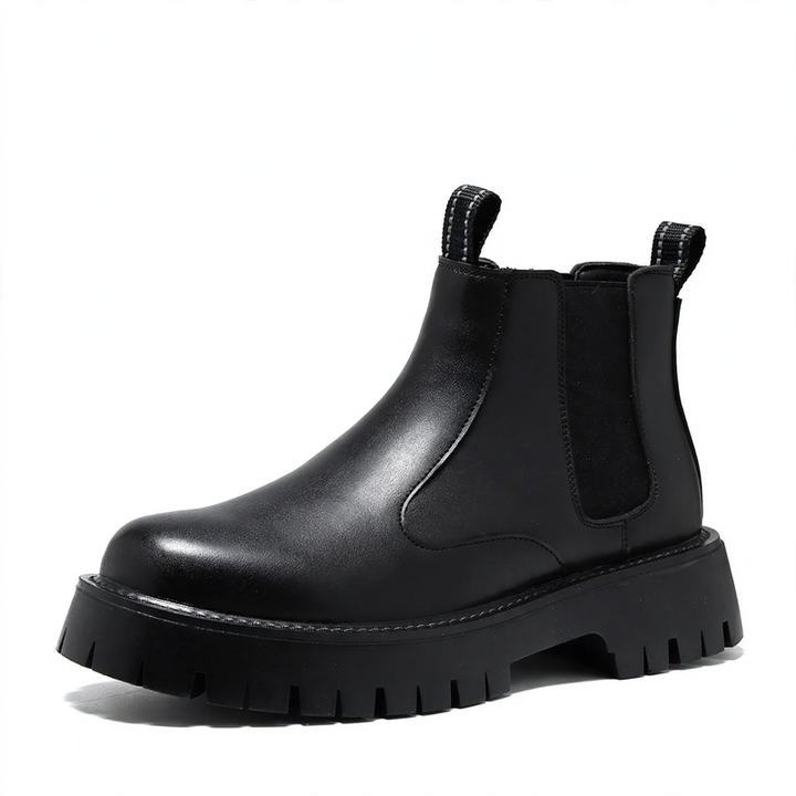 Men's Chelsea boots, microfiber, rubber sole