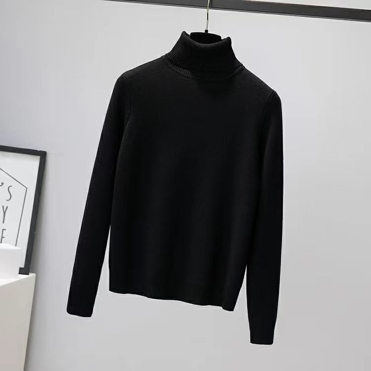 Women’s turtleneck sweater, lined, geometric pattern