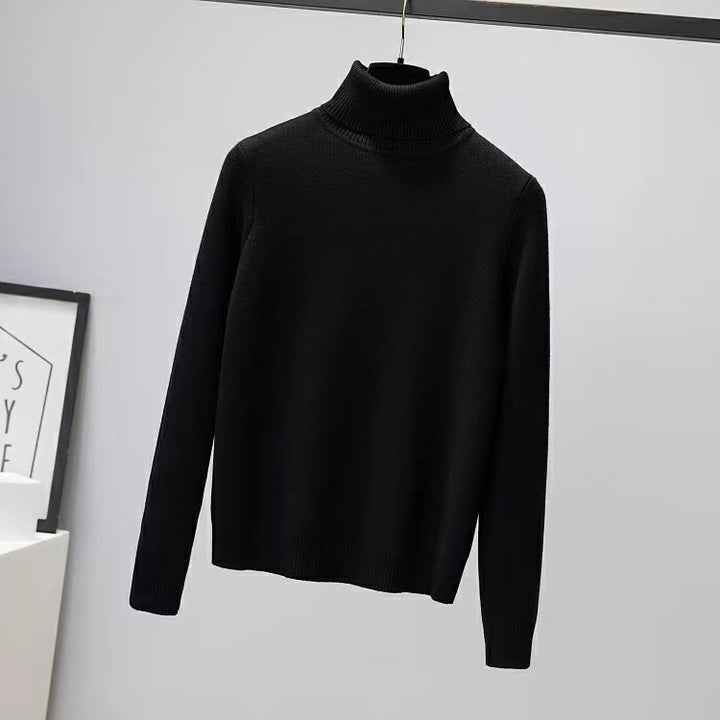 Women’s turtleneck sweater, lined, geometric pattern