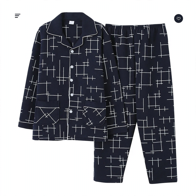 Padded men's house suit made of cotton