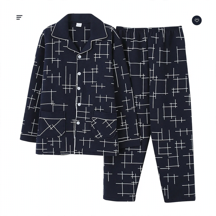 Padded men's house suit made of cotton