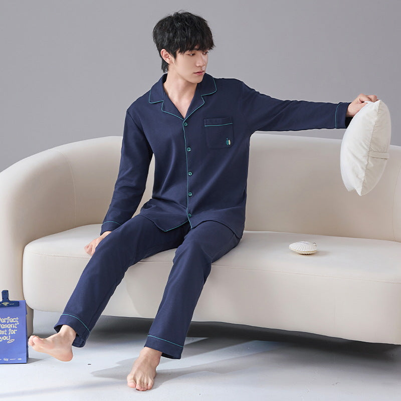 Men's Pajama Set, Cotton, Striped