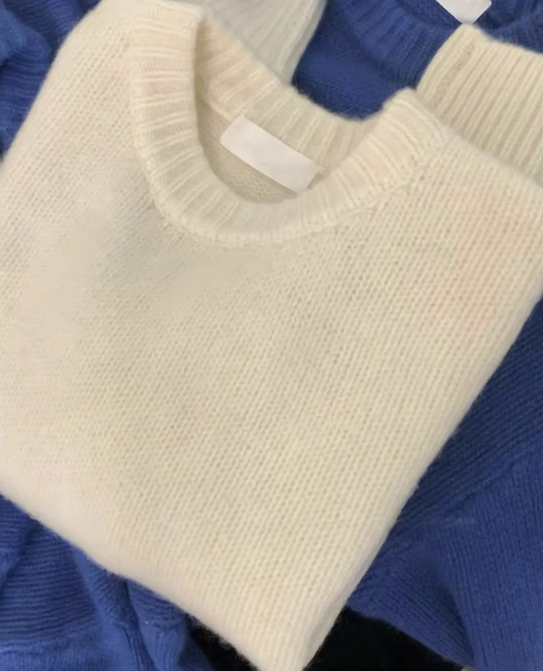 Soft knit sweater in festive red