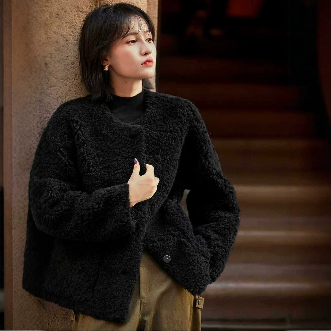 Women’s lambskin imitation coat, winter