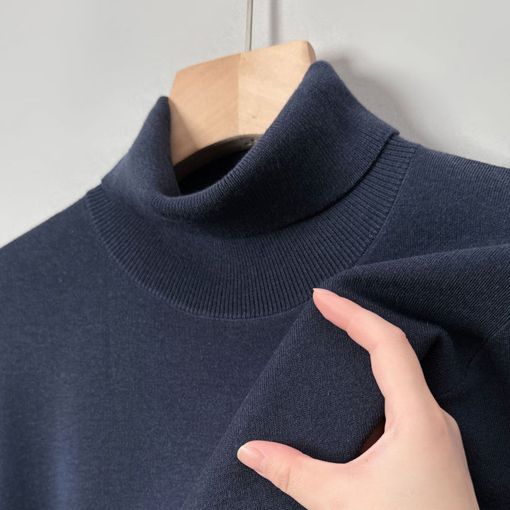 Men's wool sweater, turtleneck, extra warm