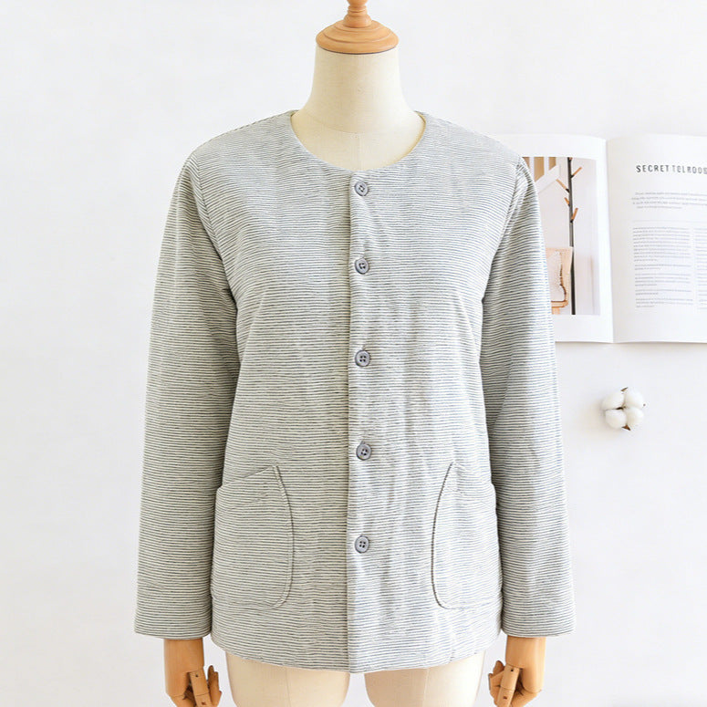 Light women's quilted jacket with cotton filling