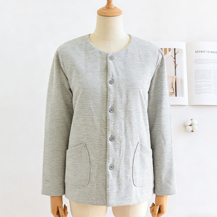 Light women's quilted jacket with cotton filling
