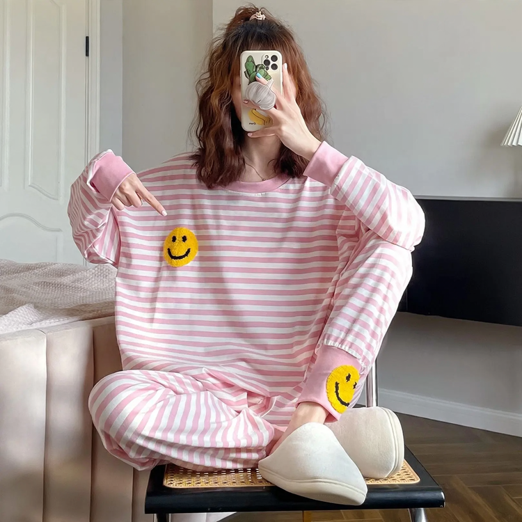 Warm Pajama Set, Lined, Plus Sizes