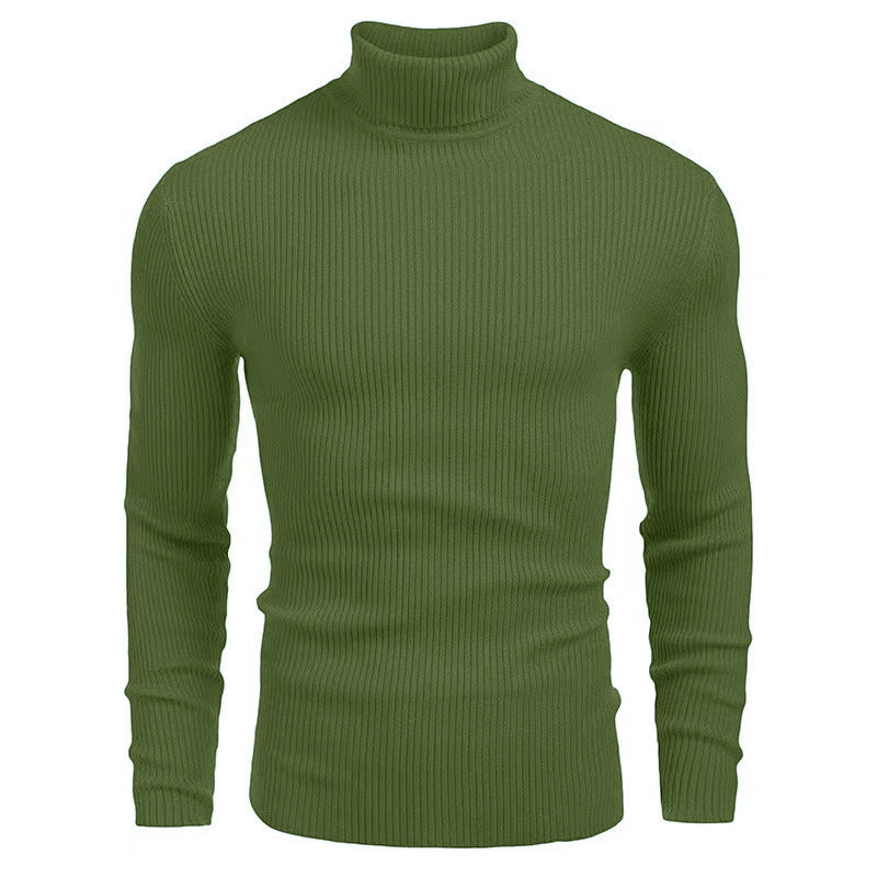 Men's turtleneck sweater, long sleeve, knitted