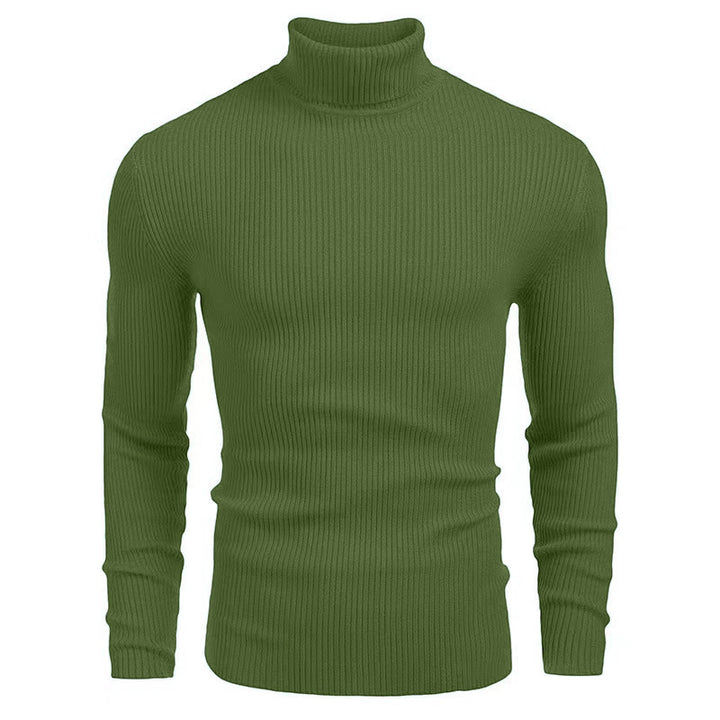 Men's turtleneck sweater, long sleeve, knitted