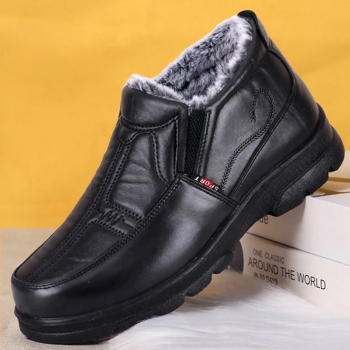 Men's winter boots, PU upper material, warm lined