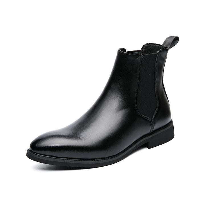 Padded Chelsea boots for men, synthetic leather
