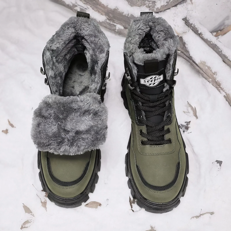Men's winter boots, insulated, water-repellent