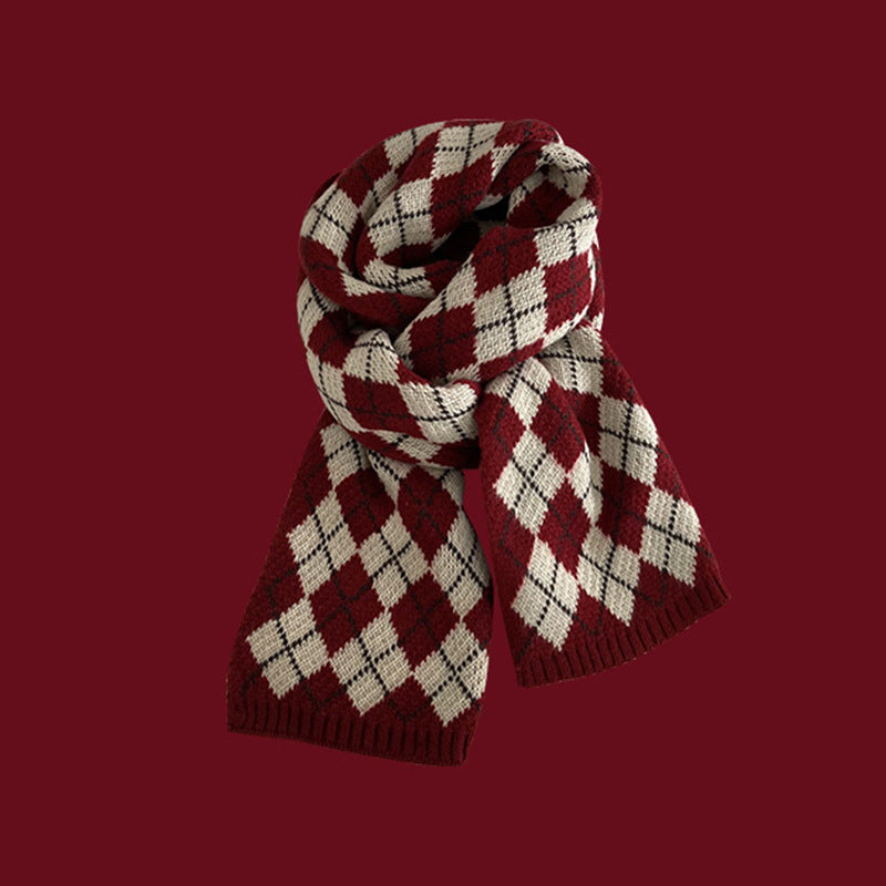 Warmer knitted scarf for women and men