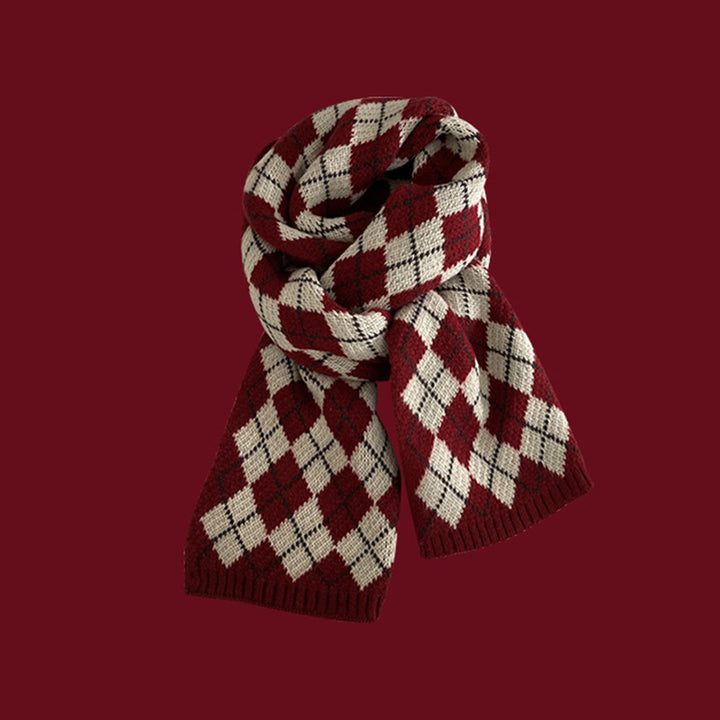 Warmer knitted scarf for women and men