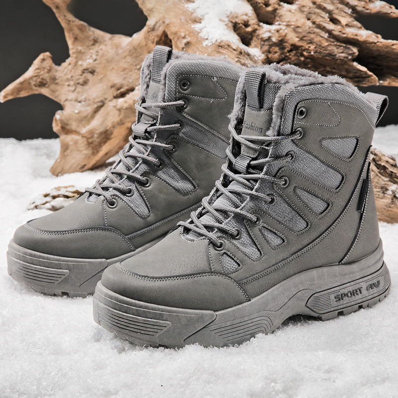 Men's winter boots, insulated, waterproof, slip-resistant