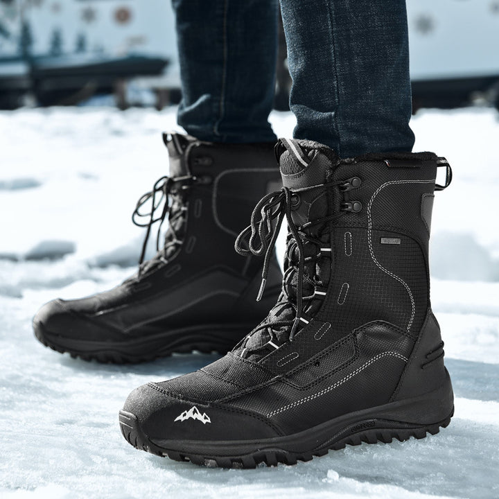 Winter snow boots for men, insulated, water-repellent