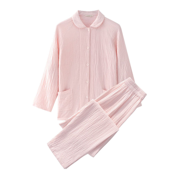 Japanese cotton pajama made of three-layer gauze