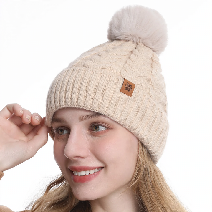 Winter Set: Knitted hat, scarf, and gloves